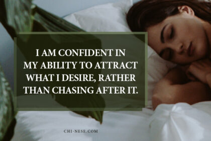 i don't chase i attract affirmation