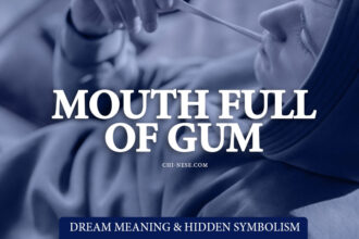 dream about mouth full of gum