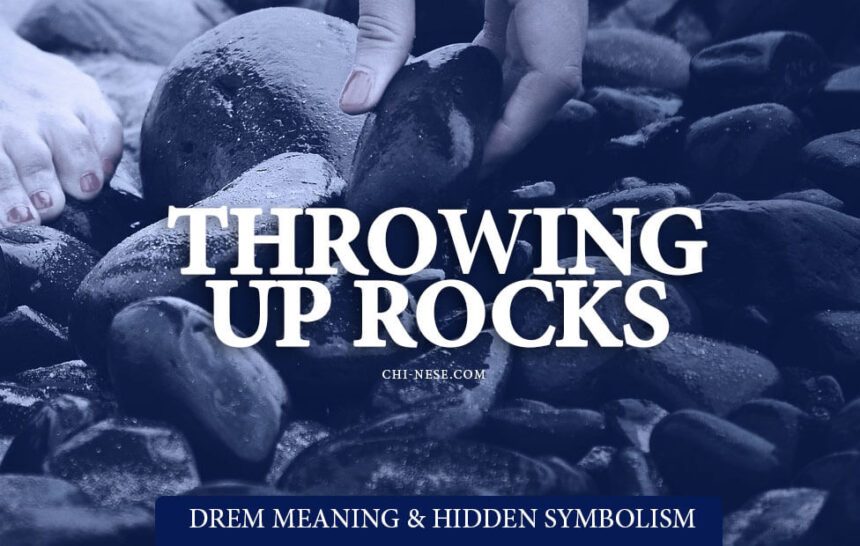 dream about throwing up rocks