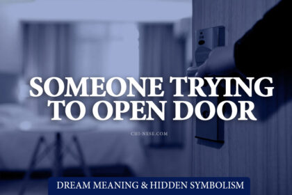 dream of someone trying to open door
