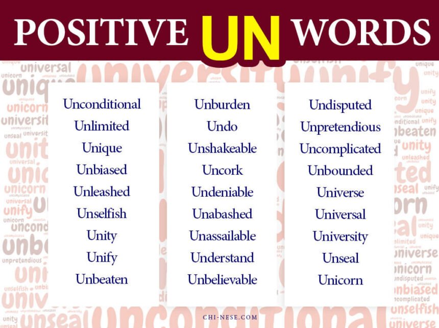 positive un words