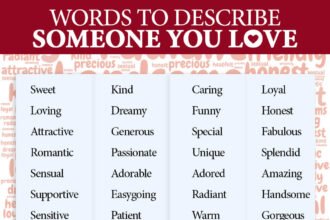 words to describe someone you love