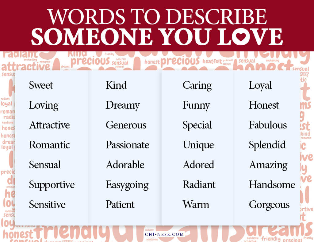words to describe someone you love