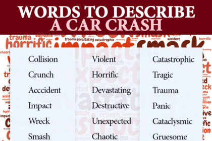 words to describe car crash