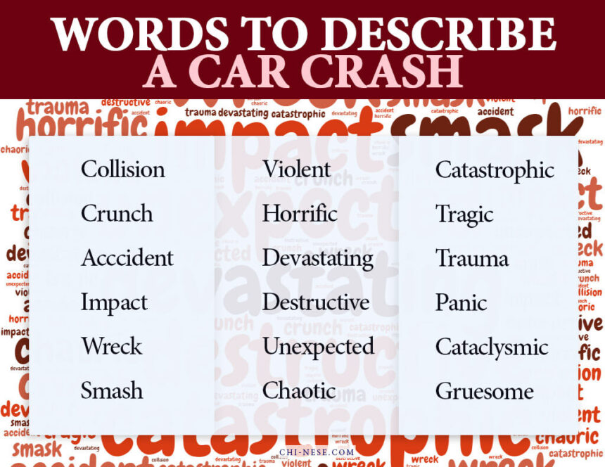 words to describe car crash