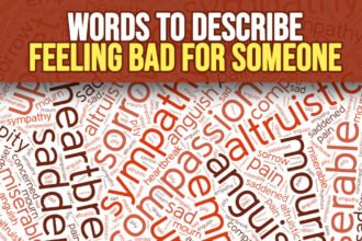 words to describe feeling bad for someone