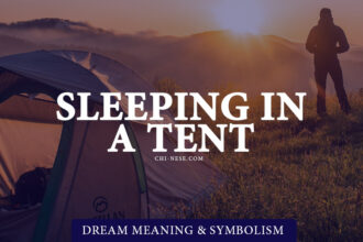 dream about sleeping in a tent