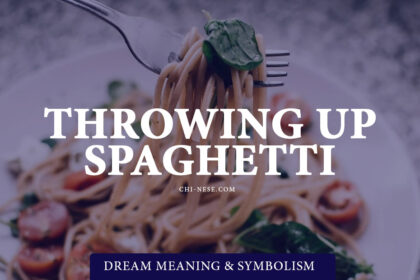 dream about throwing up spaghetti