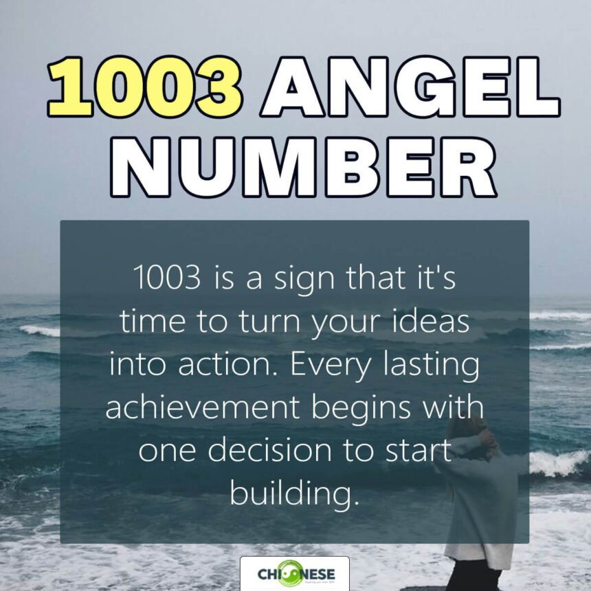 1003 angel number