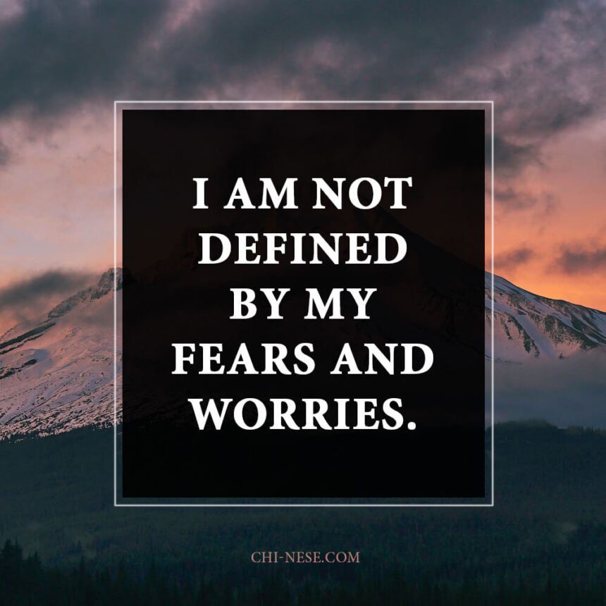 Catastrophizing affirmations