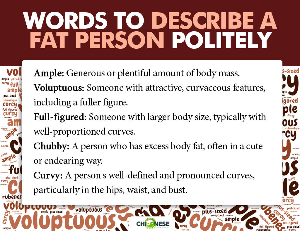 words to describe a fat person politely without sounding rude