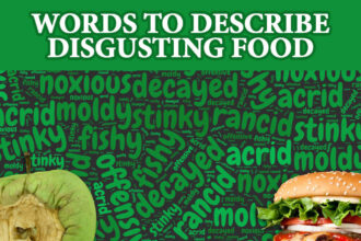 words to describe disgusting food