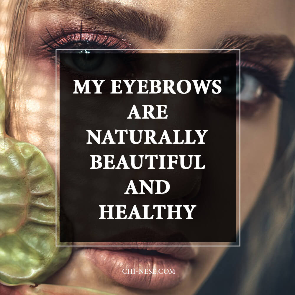 affirmations for eyebrows
