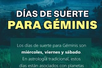 dias de suerte para geminis