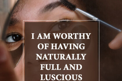 positive affirmations for eyebrow growth