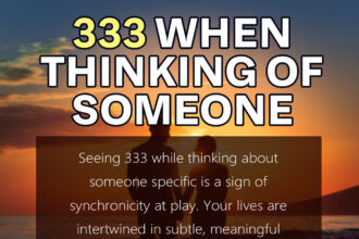 333 when thinking of someone