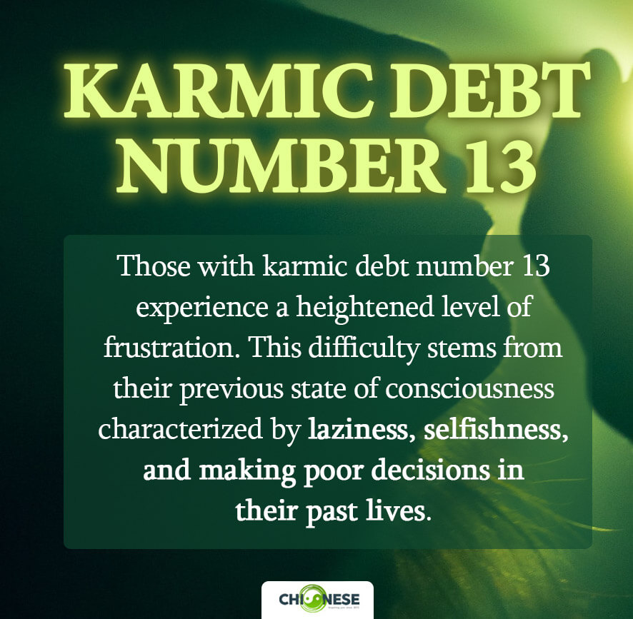 karmic debt number 13