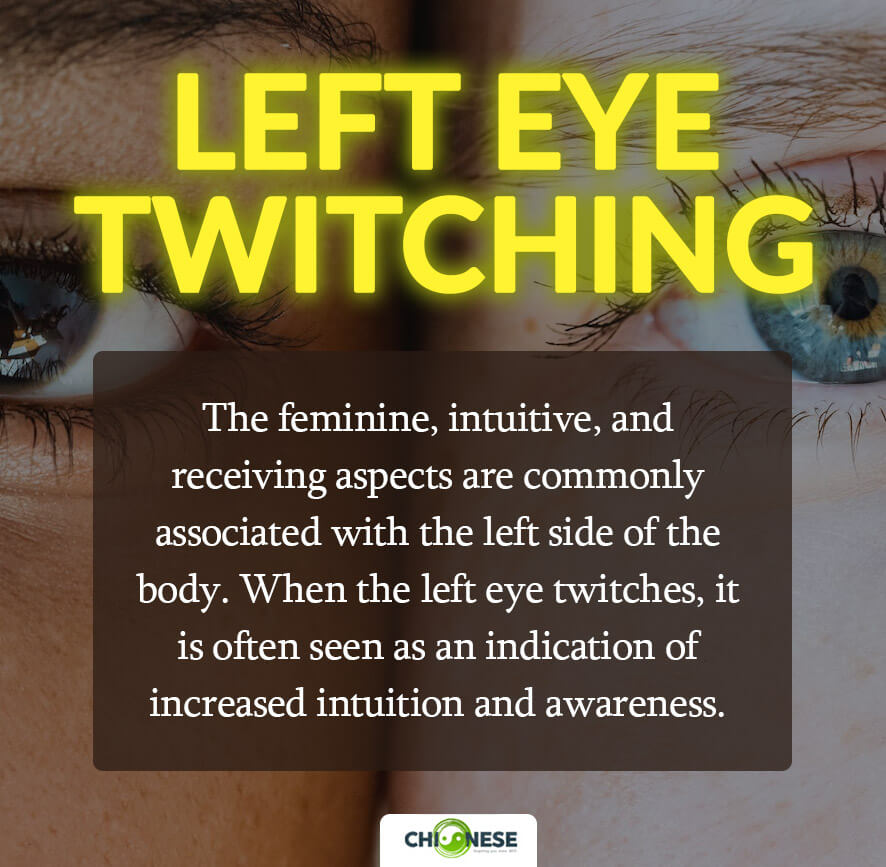 left eye twitching spiritual meaning