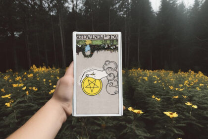 ace of pentacles reversed