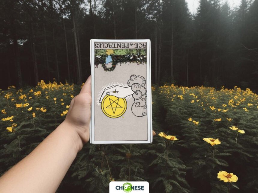 ace of pentacles reversed