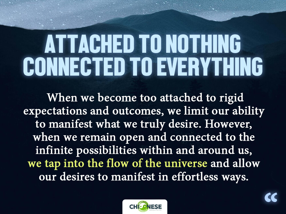 attached to nothing connected to everything