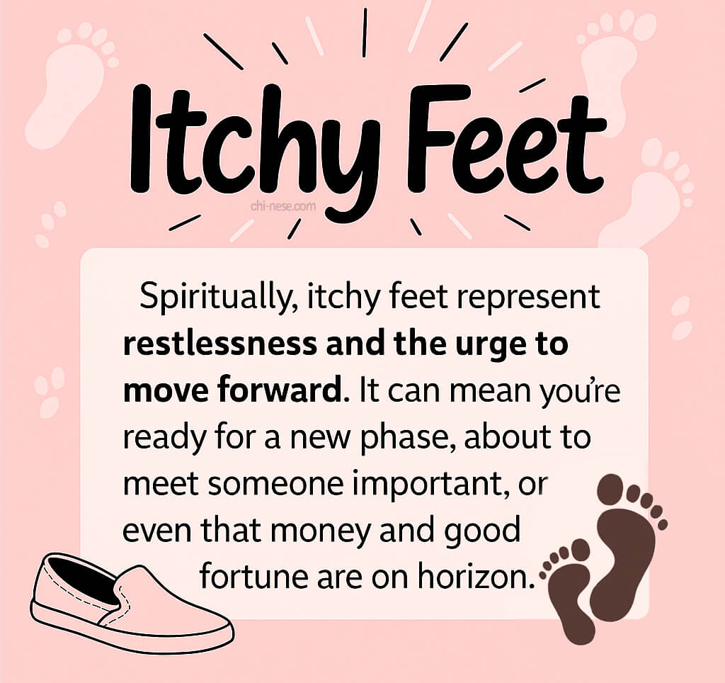 right foot itching spiritual meaning