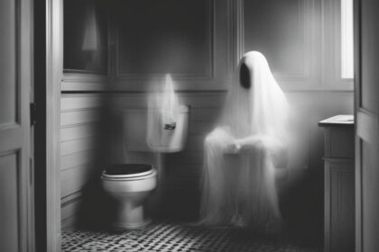 ghosts watch you poop