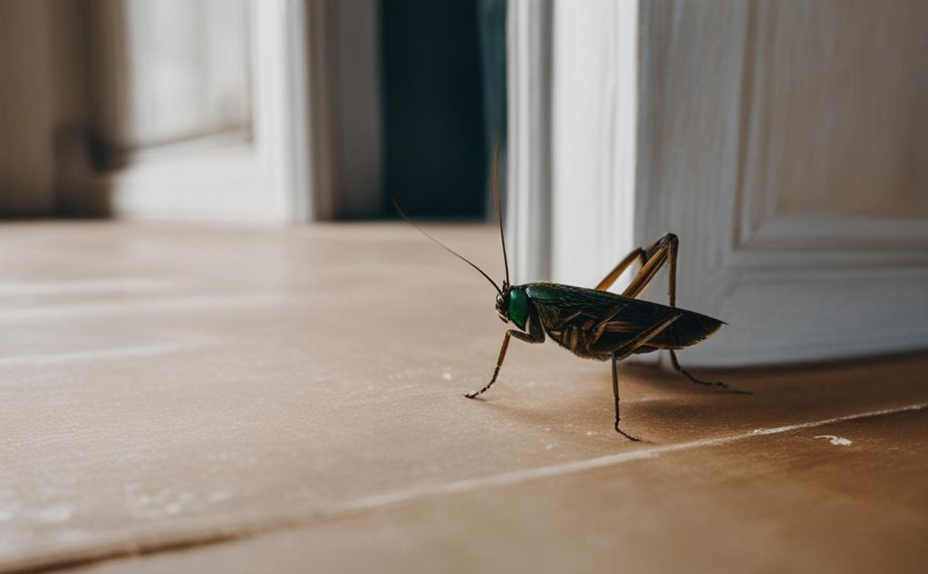 cricket inside a house
