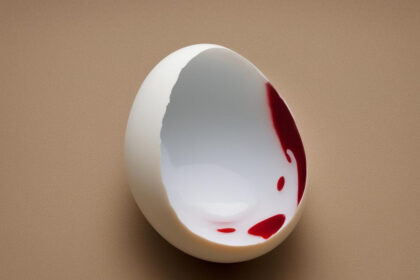 what does blood in an egg mean superstition
