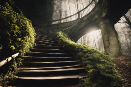 staircases in the woods