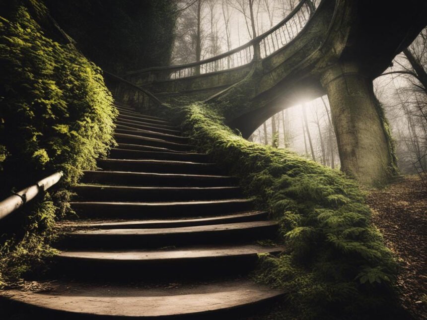 staircases in the woods