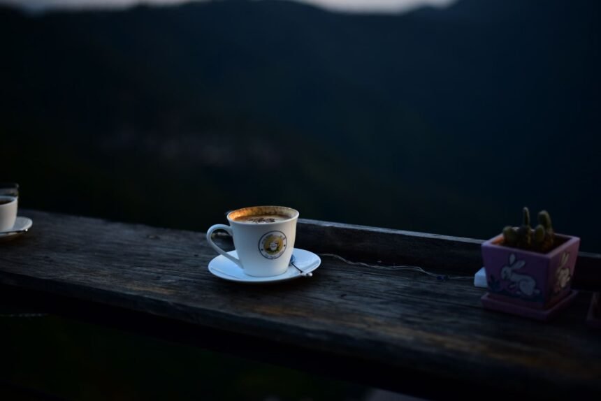 smelling coffee at night