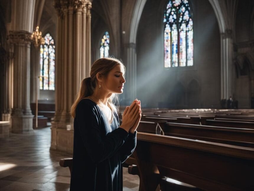 woman praying