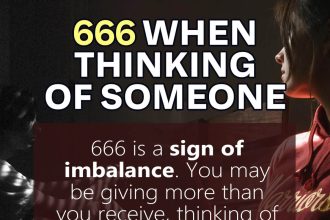 666 when thinking of someone