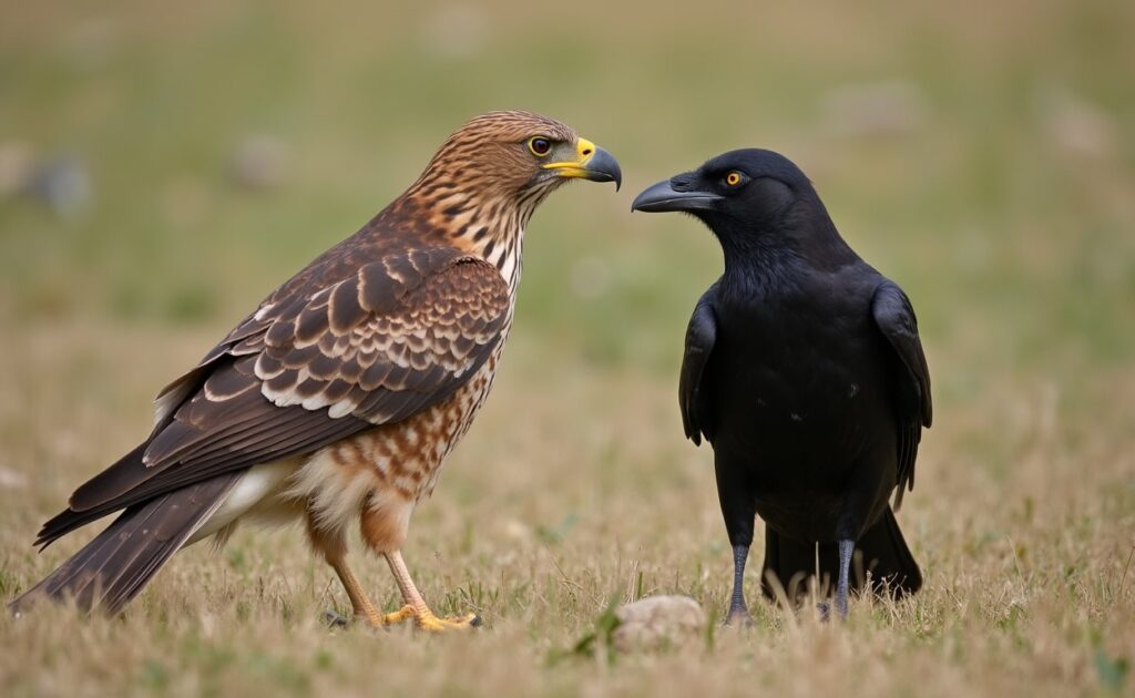 hawk and crow together meaning