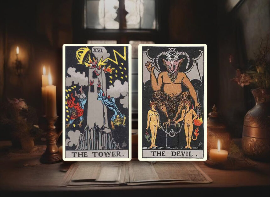the tower and the devil card combination