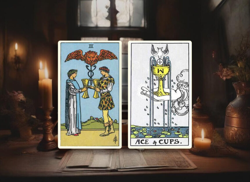 two of cups and ace of cups