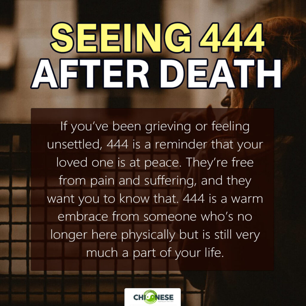 seeing 444 after someone dies