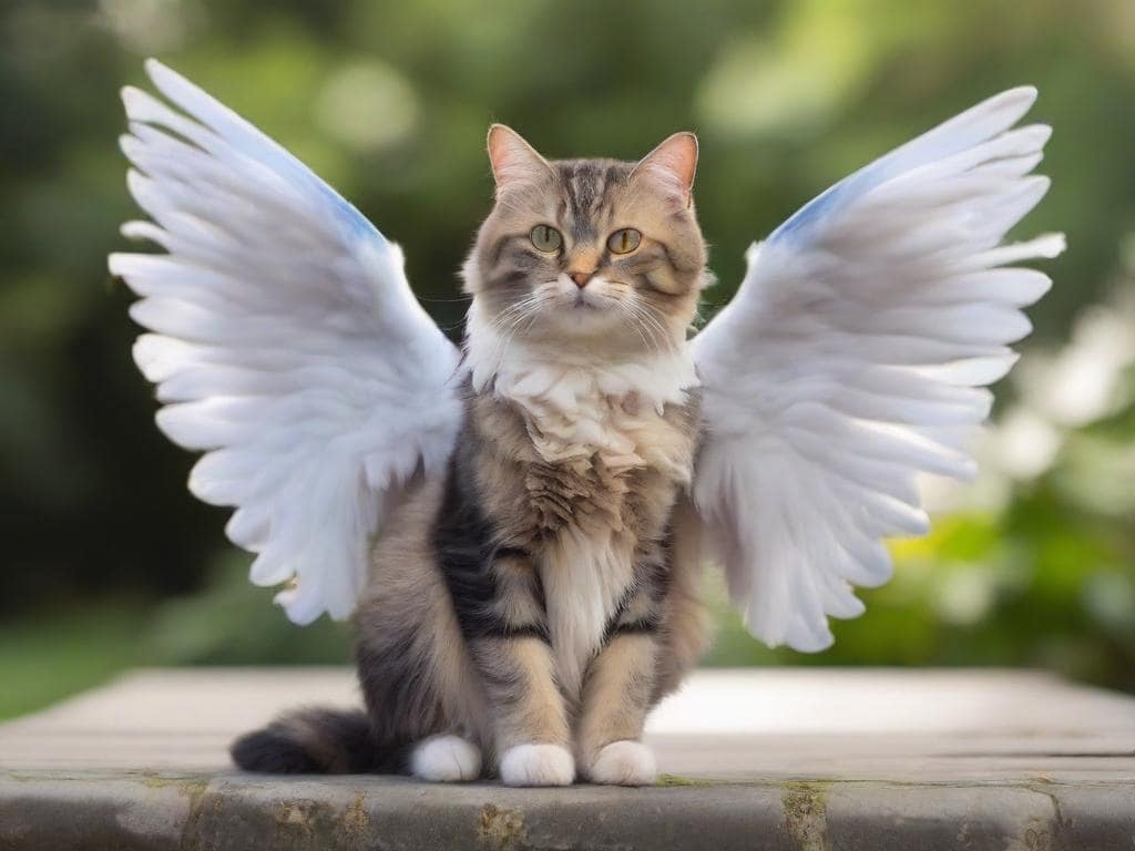 cat with wings