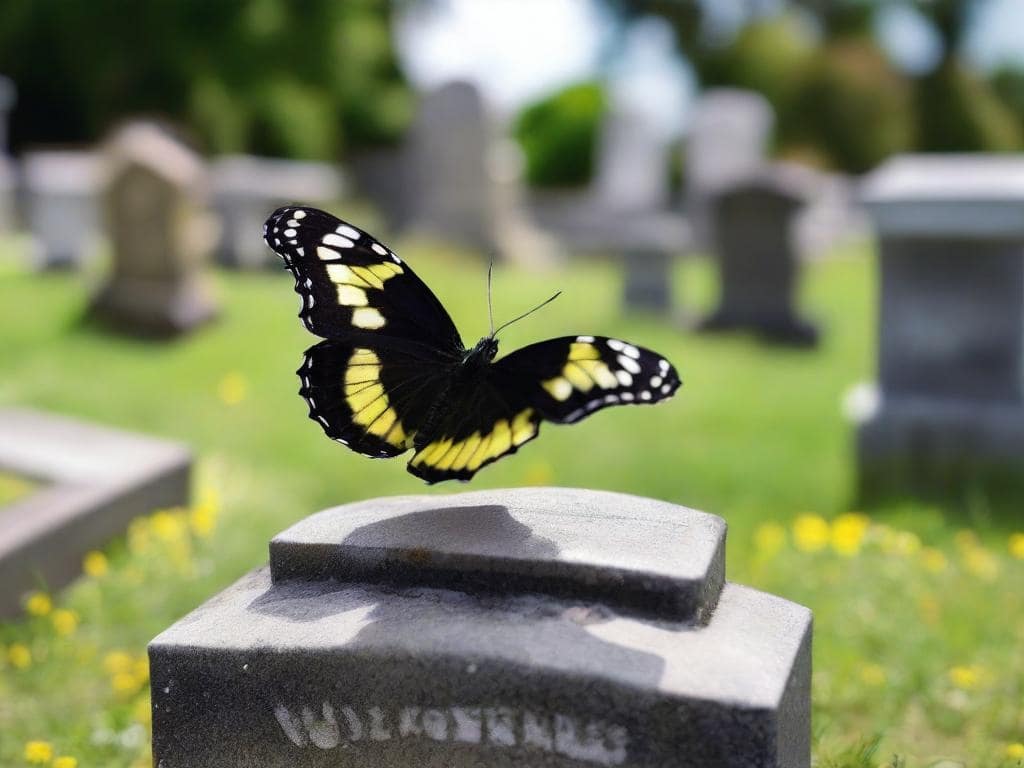 black and yellow butterfly meaning death