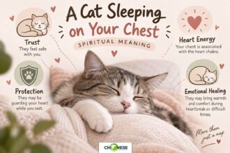 cat sleeping on chest spiritual meaning