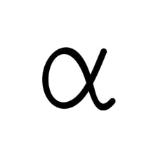 alpha symbol