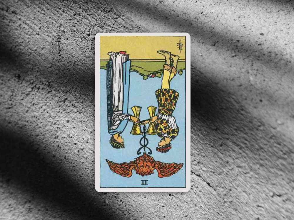 two of cups reversed