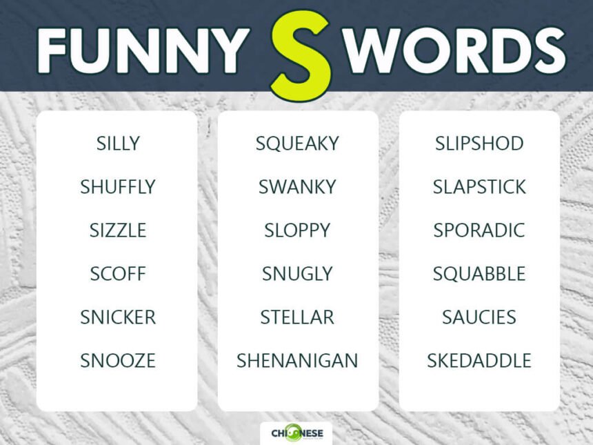 funny words that start with s