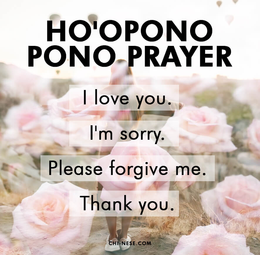 ho'oponopono prayer