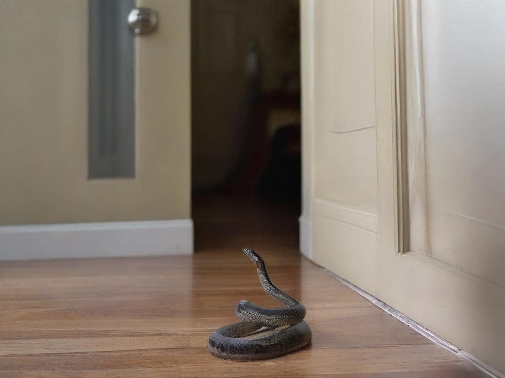 spiritual meaning of a snake at the front door