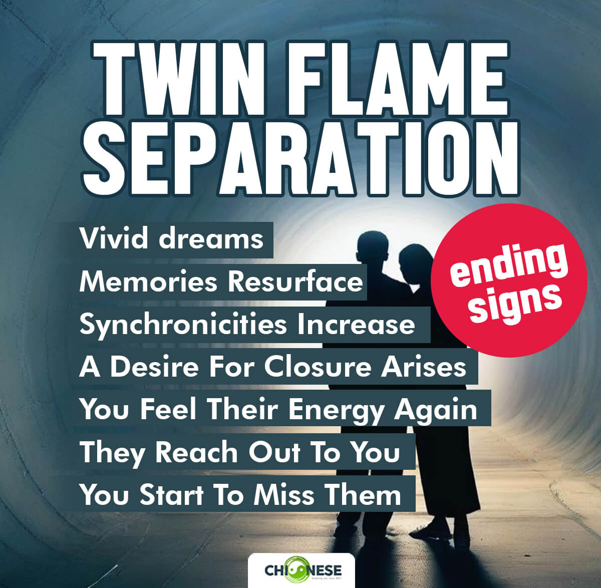 twin flame separation ending signs