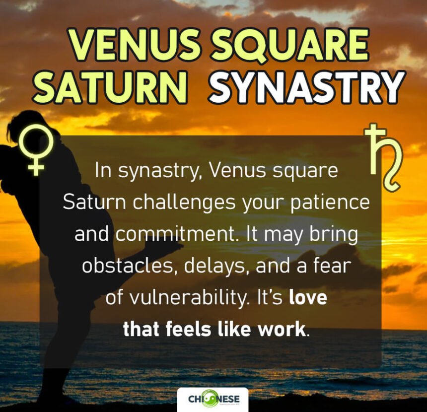 Venus square Saturn synastry