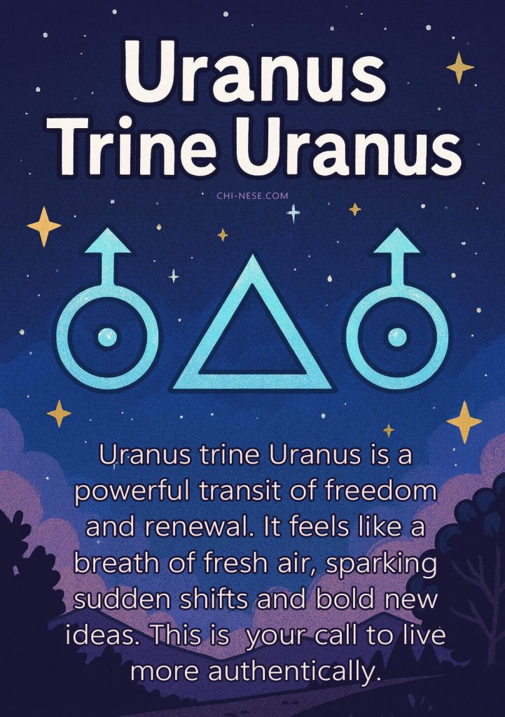 uranus trine uranus transit