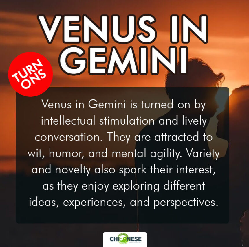 Venus in Gemini turn ons